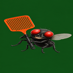 Fliegenklatsche Logo