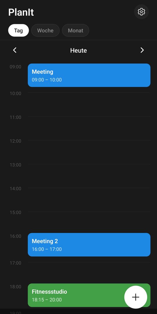 PlanIt App Screenshot